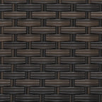  River Oaks Outdoor Sofa & 2 Nesting Tables with Patio Cover, Dark Brown