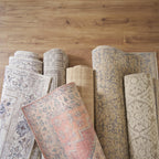  Persian Blooms Ivory Faux Fur Indoor Area Rug, 7'x9'10"