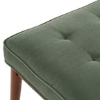  Colton 44" Upholstered Accent Bench, Olive