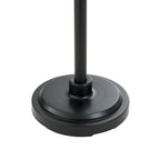  63.5 in 3 Light Contemporary Black Floor Lamp Clear Glass
