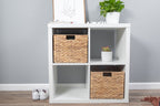  Natural Water Hyacinth Crate, Set of 2, Large