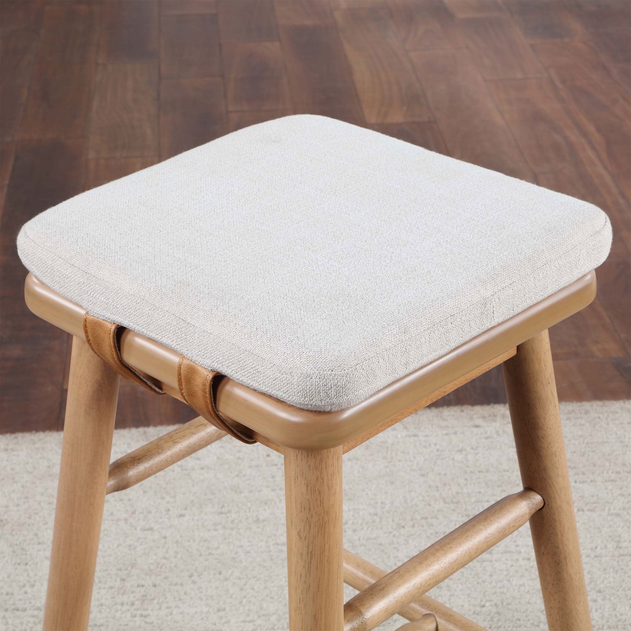  Springwood Barstool Set of 2, Light Honey Finish, Counter Height