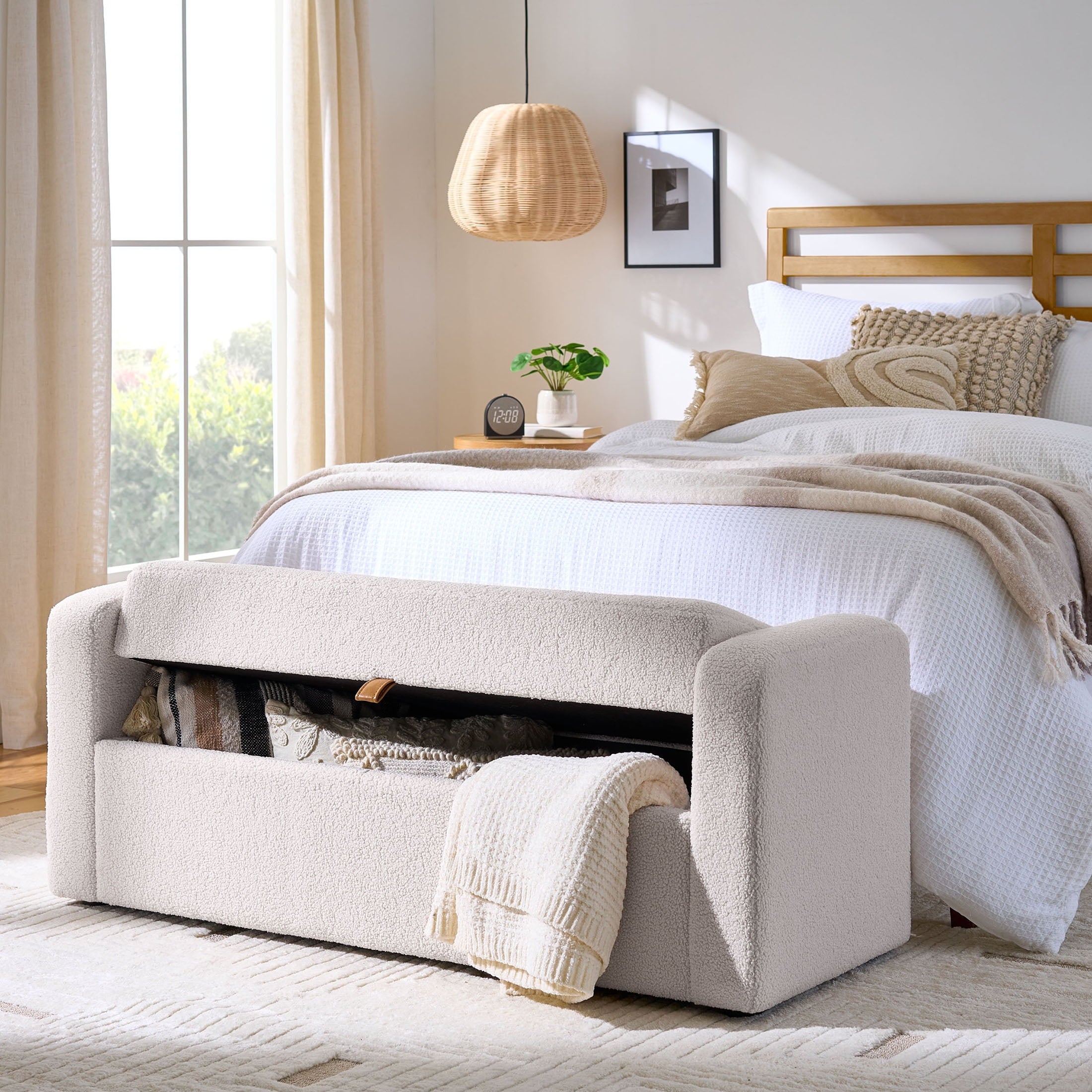  Springwood Storage Bench, Cream