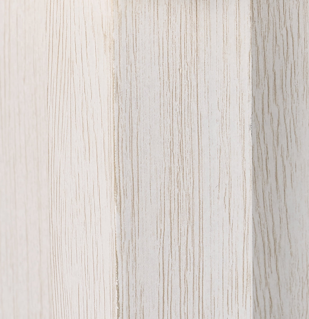  Modern Farmhouse 56.85" Wide 6 Drawer Dresser, Alabaster and Light Honey Finish