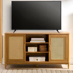  Springwood Cane TV Stand for TV's up to 65", Light Honey Finish