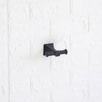  Steel Wall Mount 5PC Bath Hardware and Towel Holder Set Matte Black, Horizontal Orientation