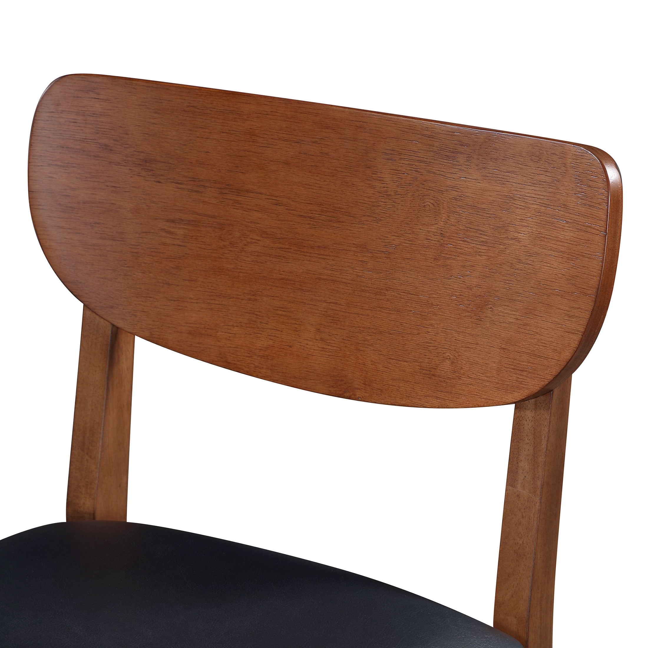  Greyson Counter Height Stools, Black Faux Leather Seat, Set of 2