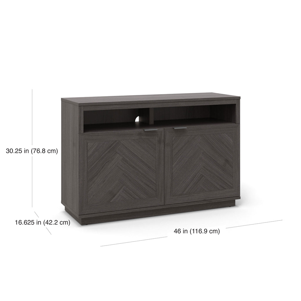  Herringbone TV Stand for TVs up to 55�, Gray