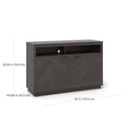  Herringbone TV Stand for TVs up to 55�, Gray