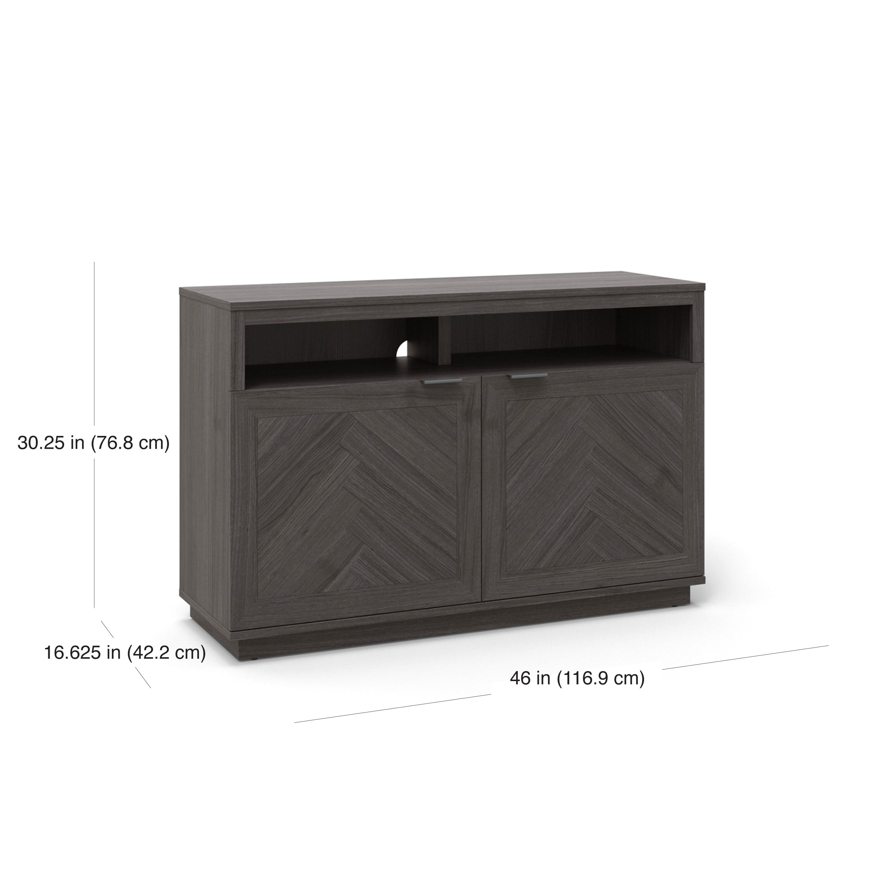  Herringbone TV Stand for TVs up to 55�, Gray