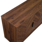  Wyatt Geo TV Stand for TVs up to 70",  Walnut Finish