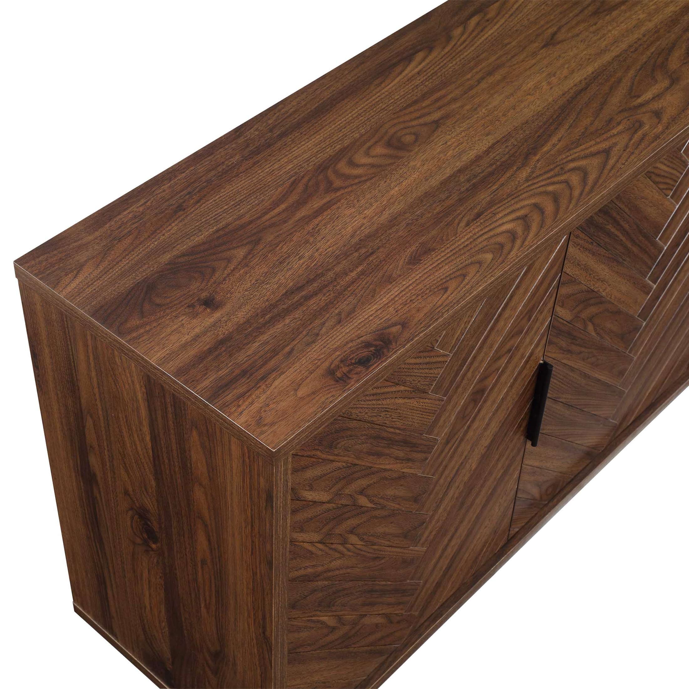  Wyatt Geo TV Stand for TVs up to 70",  Walnut Finish