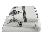  Black and White Summit 12 Piece Bed in a Bag Comforter Set, Queen