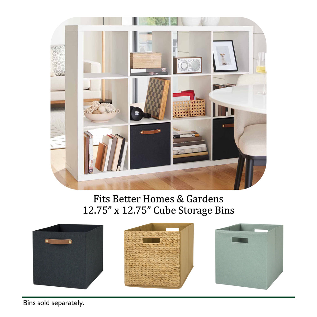  12 Cube Storage Organizer, White Texture