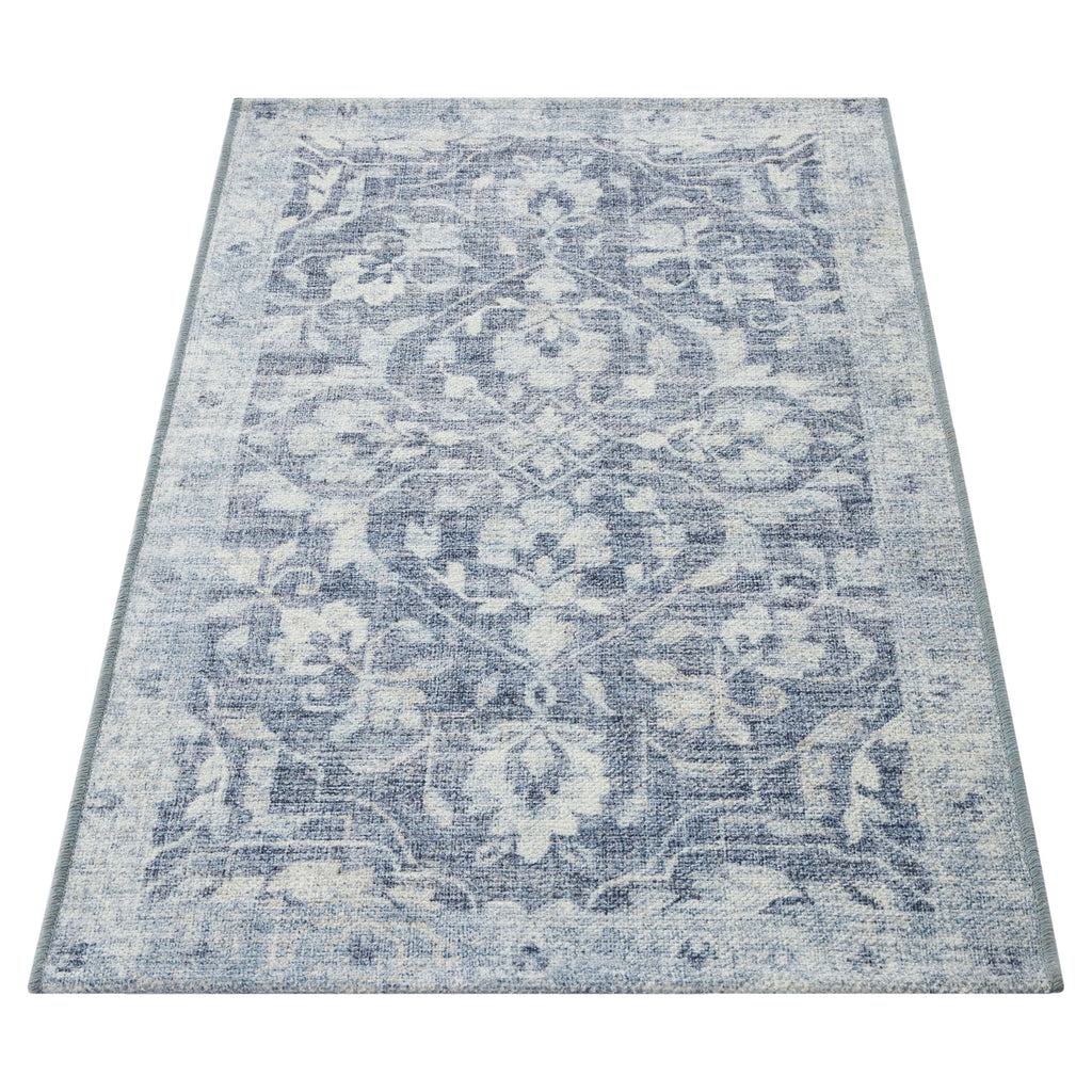  Blue Persian Non-Skid Indoor 30" x 46" Accent Rug