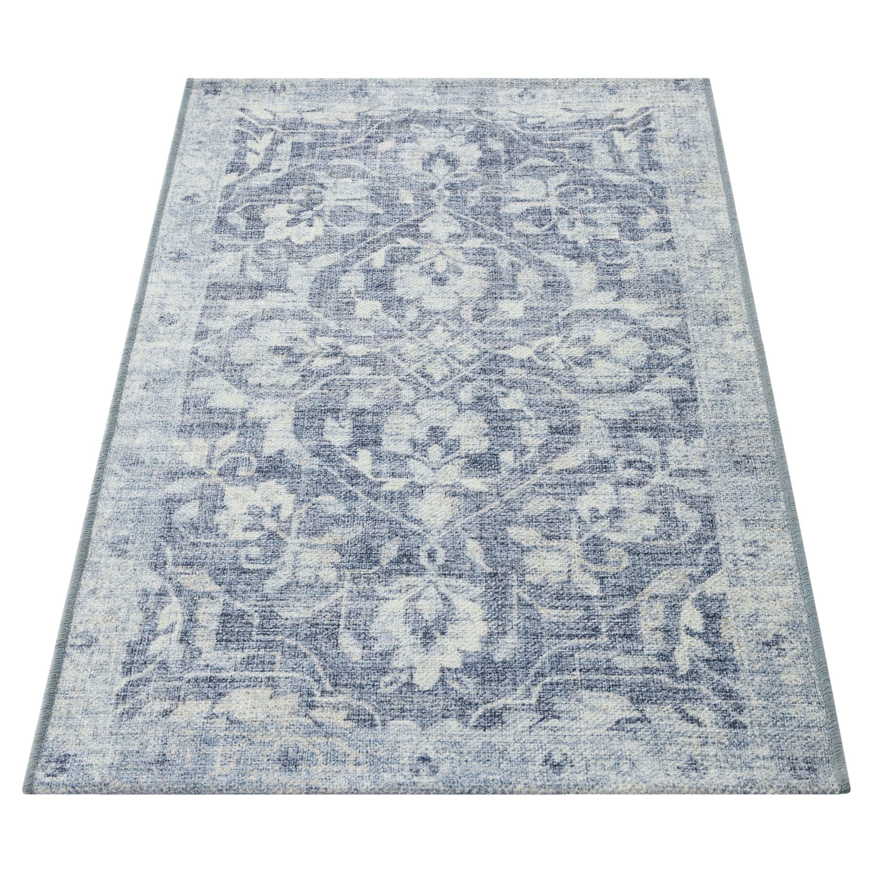  Blue Persian Non-Skid Indoor 30" x 46" Accent Rug