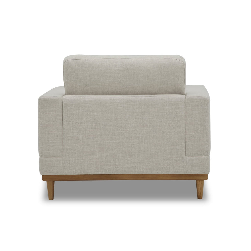  Springwood Wood Frame Accent Chair, Cream Linen