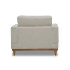  Springwood Wood Frame Accent Chair, Cream Linen