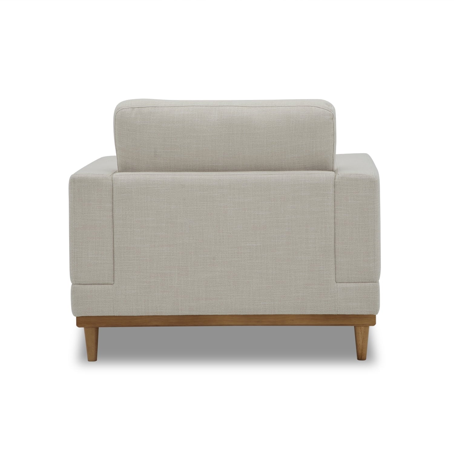  Springwood Wood Frame Accent Chair, Cream Linen