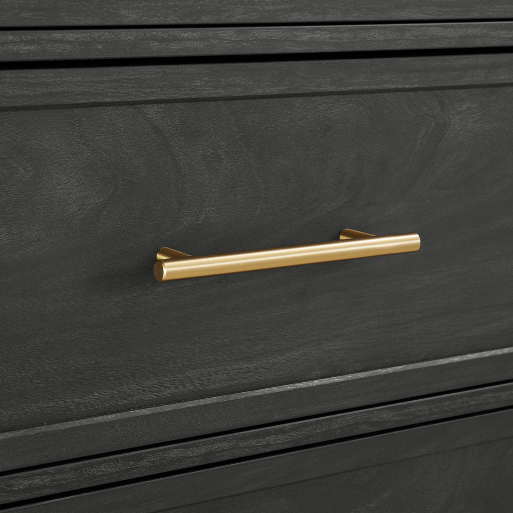  Oaklee 4 Drawer Dresser, Charcoal Finish
