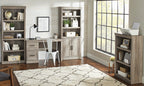  Glendale 5 Shelf Bookcase, Rustic Gray Finish