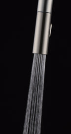 Pull Down Kitchen Faucet with Soap Dispenser in Satin Nickel