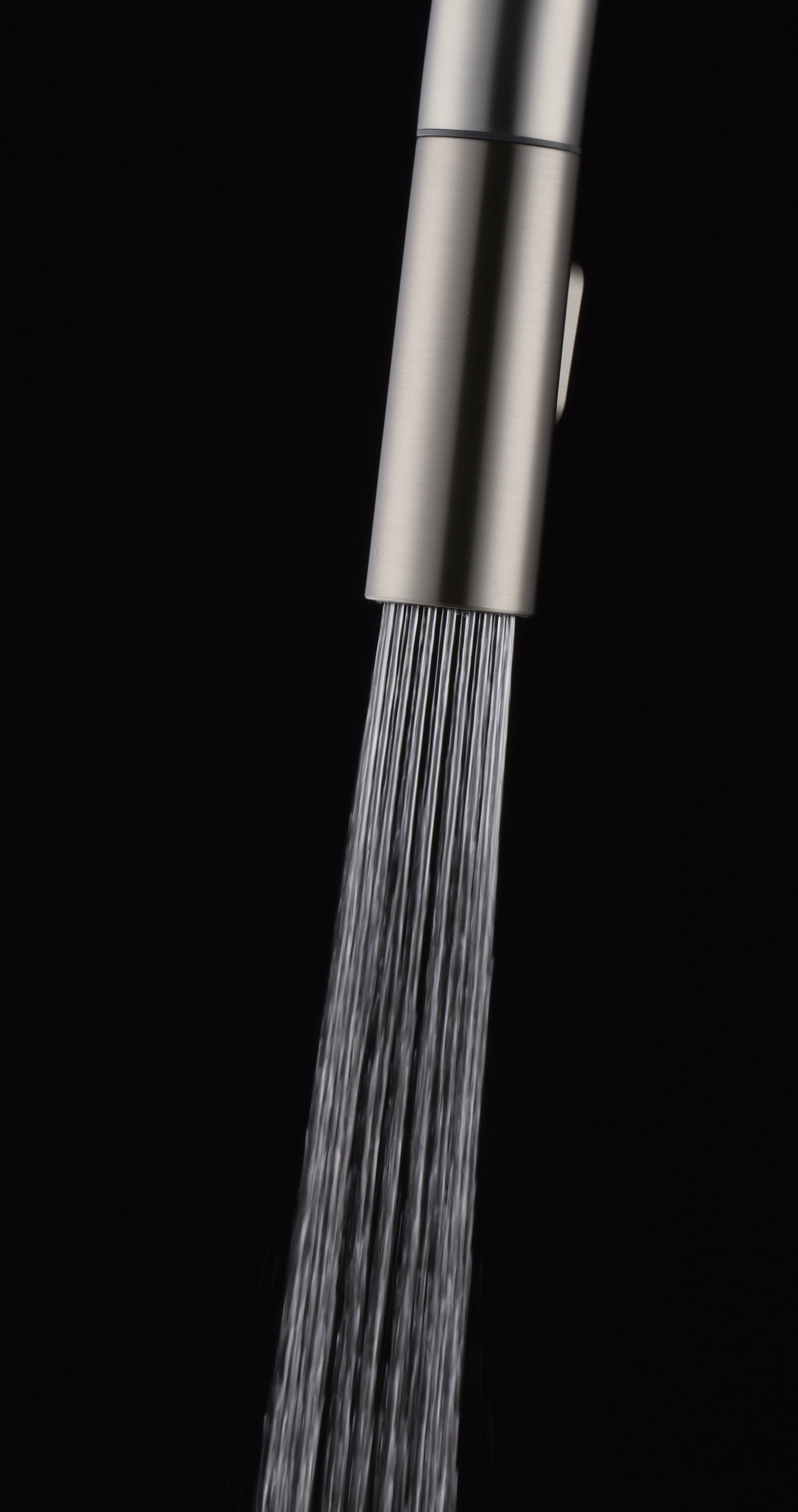  Pull Down Kitchen Faucet with Soap Dispenser in Satin Nickel
