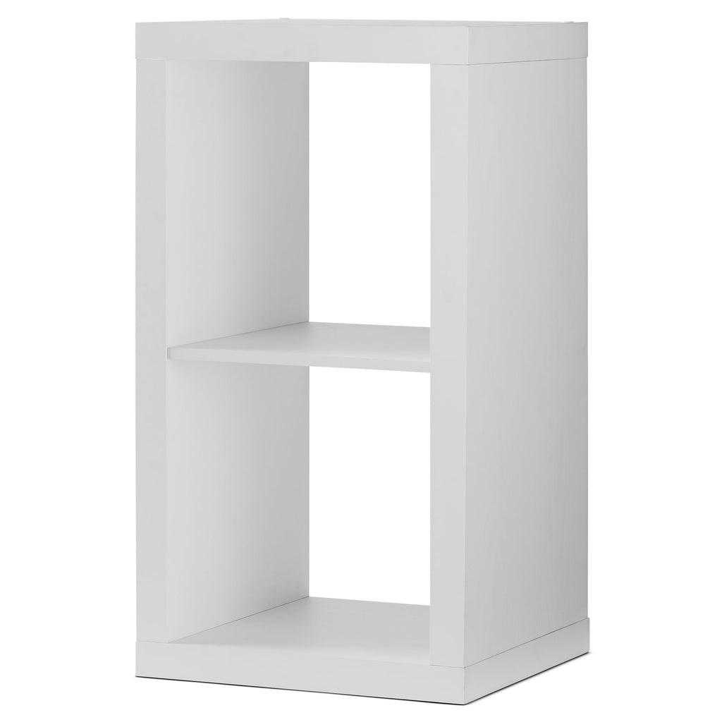  2 Cube Storage Organizer, White Texture
