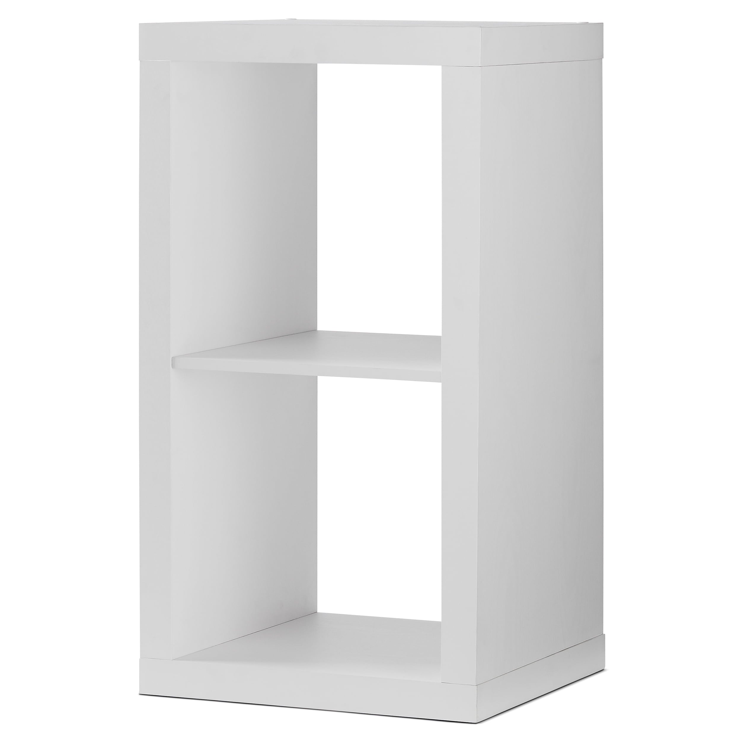  2 Cube Storage Organizer, White Texture