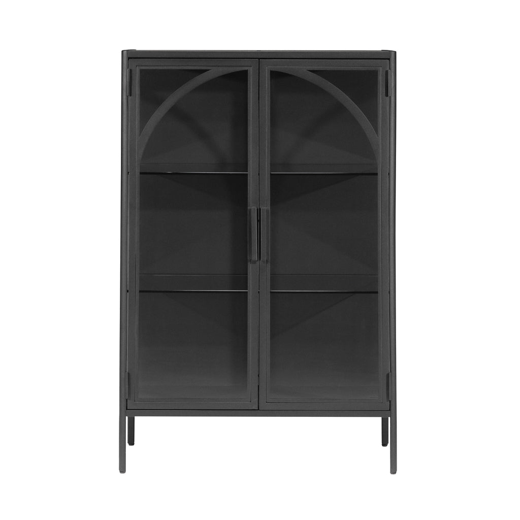  Nola Accent Cabinet, Black Finish