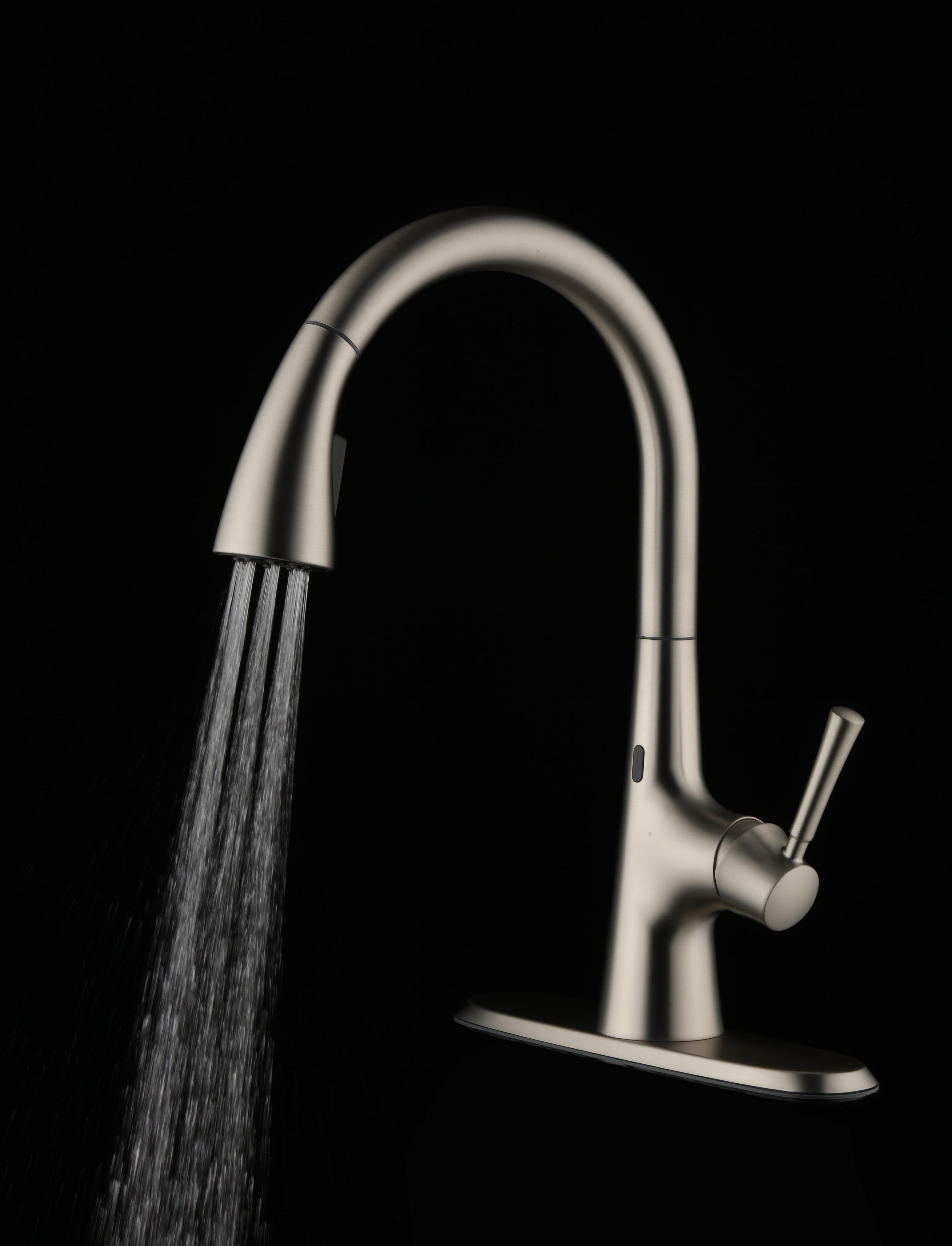  Touchless Pull Down Kitchen Faucet in Satin Nickel