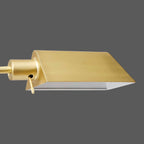  1-Light Modern Adjustable Brass Floor Lamp Gold