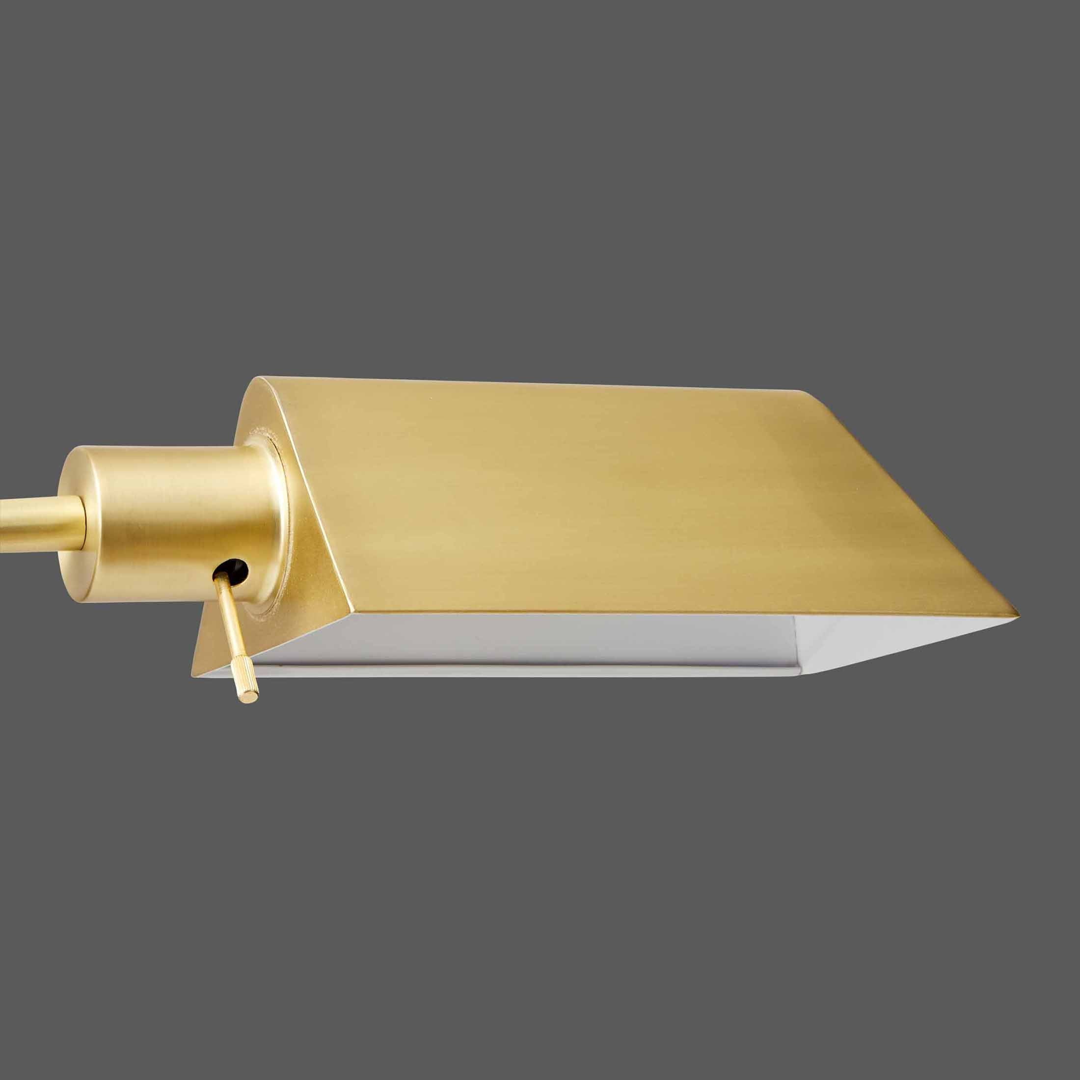  1-Light Modern Adjustable Brass Floor Lamp Gold