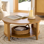  Springwood Caning Coffee Table, Light Honey Finish
