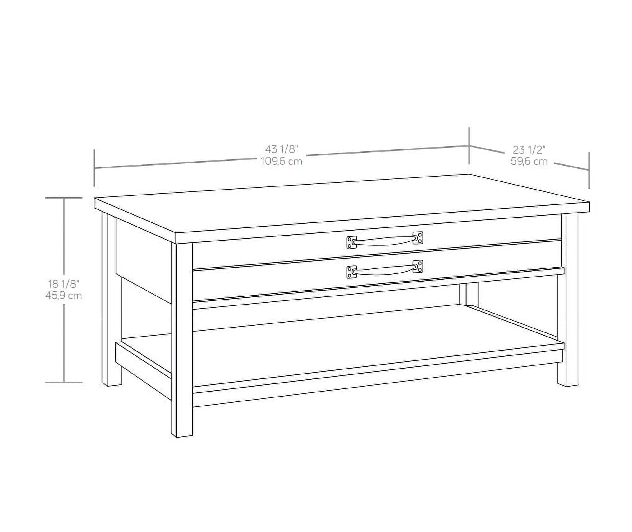  Modern Farmhouse Rectangle Lift-Top Coffee Table, Rustic Gray Finish