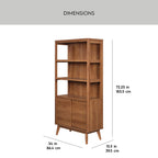  Greyson Bookcase, Acorn Finish