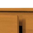  Juliet Curved Accent Cabinet, Warm Honey