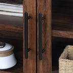  Reading Refined Farmhouse TV Stand for TVs up to 65", Walnut Finish