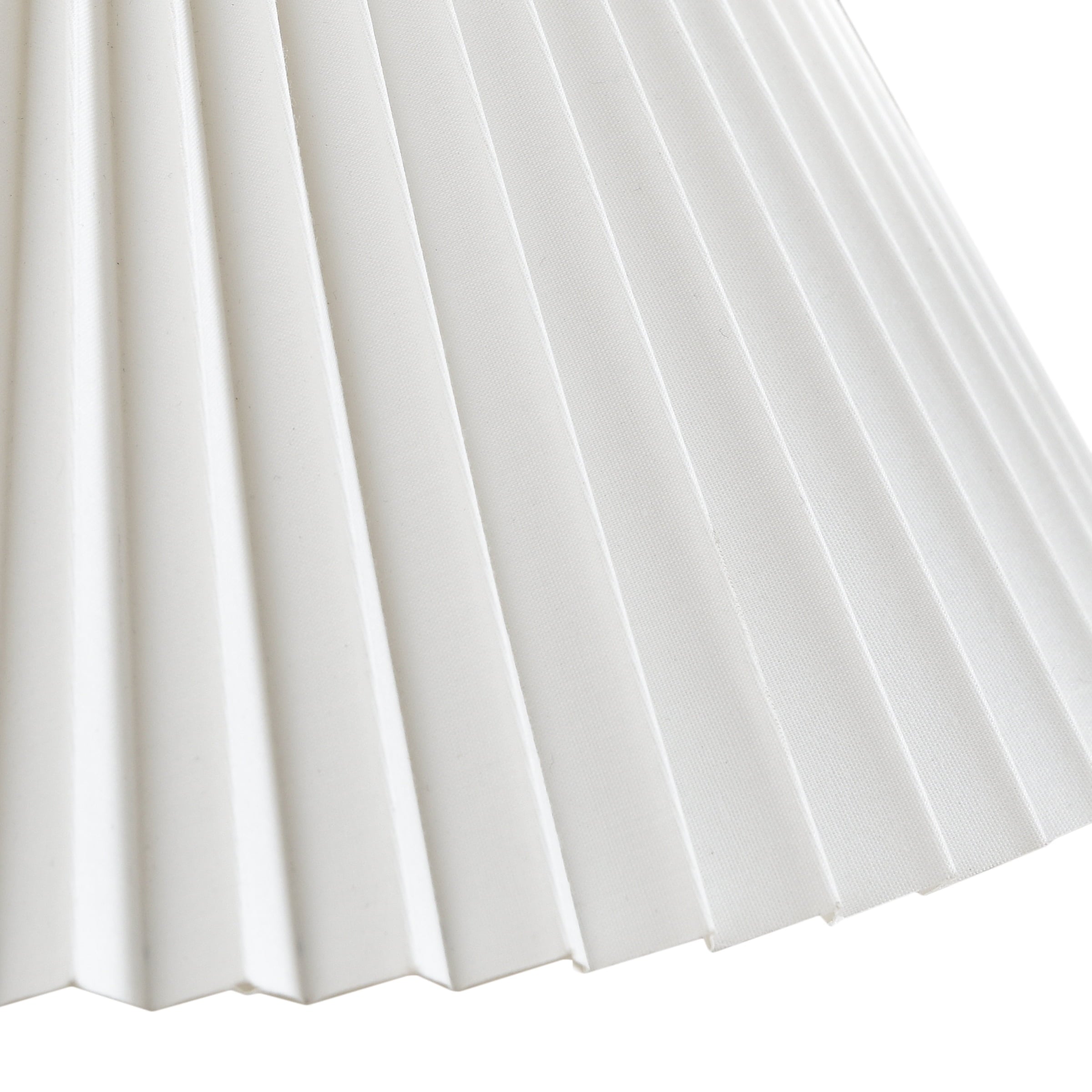  Wood Grain Finish Table Lamp with Pleated Shade