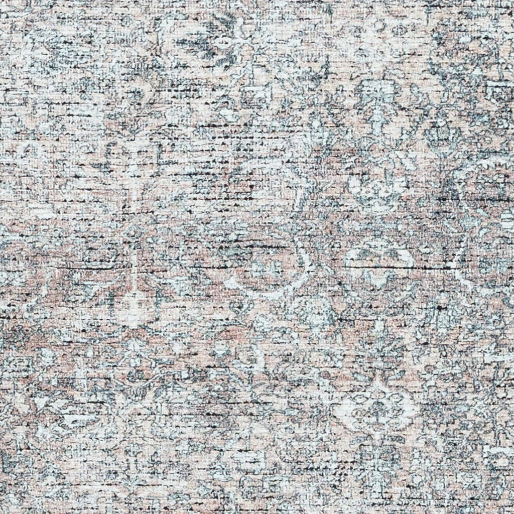  Persian Blooms Runner Washable Non-Skid Area Rug, Brown, 2'5" x 7'