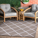  Medallion Reversible Rug, Red, 7' x 10'