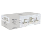  28.5" Farmhouse-Style 3-Head Vanity Light , Satin Nickel Finish, E26 Socketed