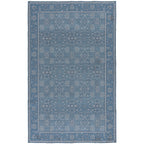  Blue Lillian Dainty Persian Area Rug, 5'x8'