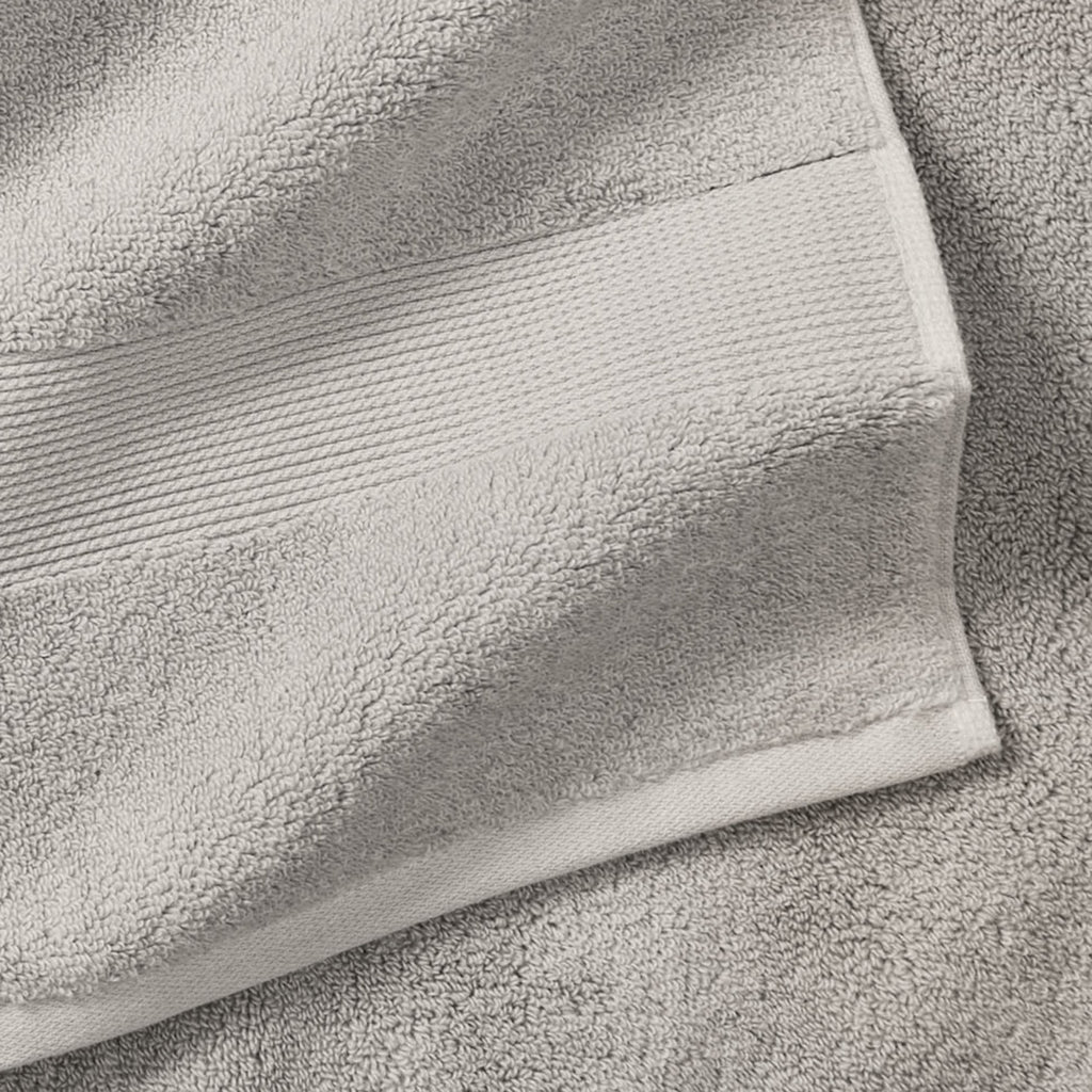  Signature Soft Solid 6 Piece Towel Set,Soft Silver