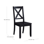  Maddox Crossing Dining Chairs, Set of 2, Black