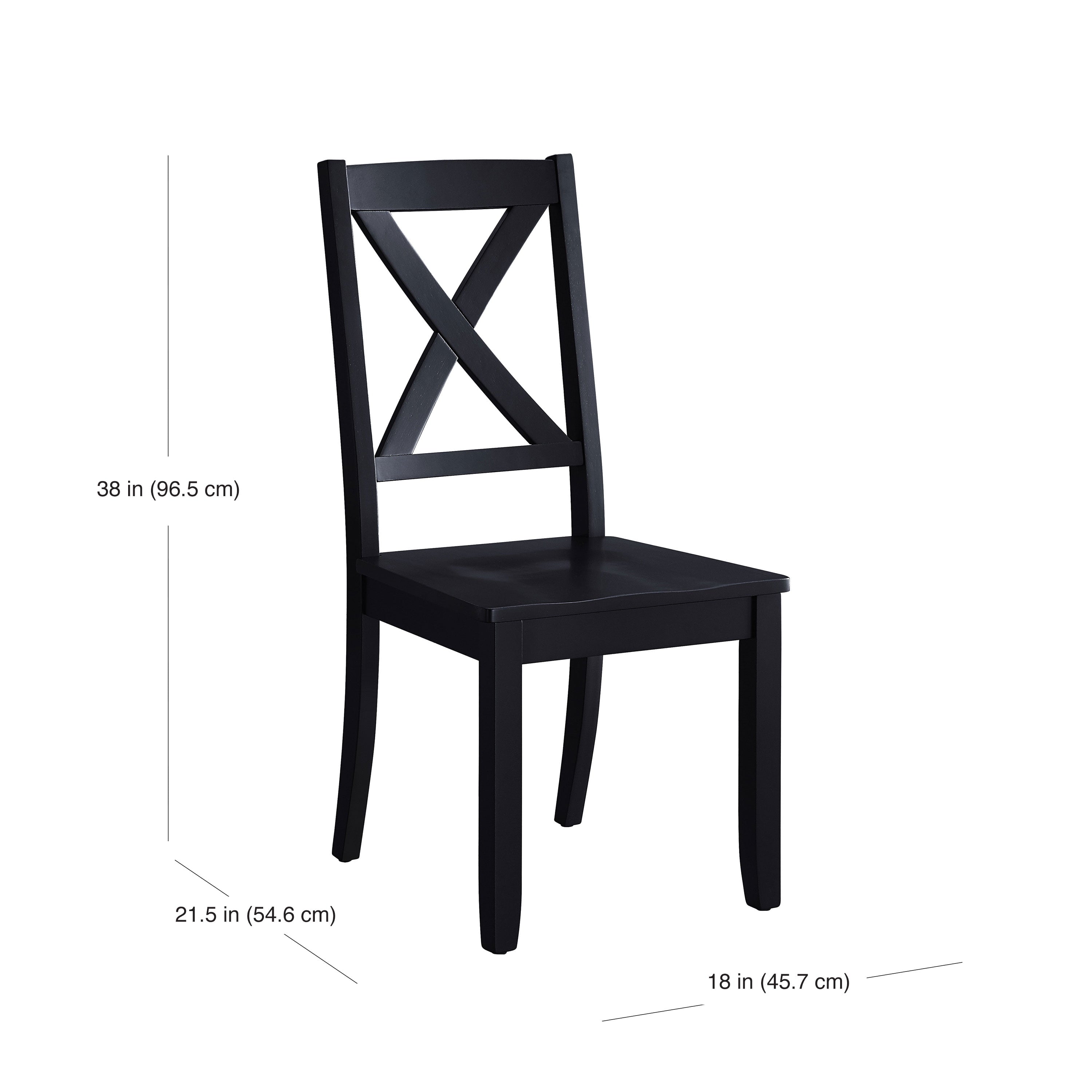  Maddox Crossing Dining Chairs, Set of 2, Black