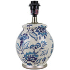  Floral Ceramic Lamp with Shade, 17"