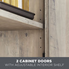  Over the Toilet Bathroom Storage Cabinet, Rustic Gray