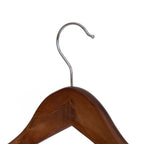 (5 pack)  Wood Suit Hangers for Adult, 5 Pack, Walnut Finish