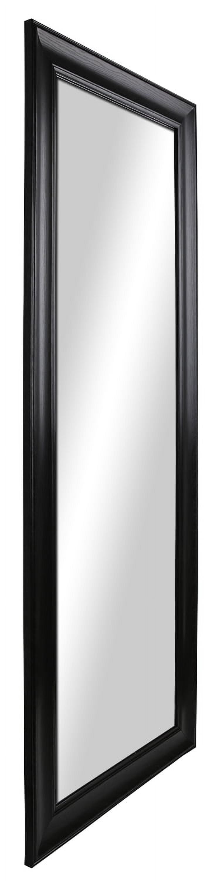  27x70 Black Rectangle Large Full-Length Floor Mirror for Bedroom or Entryway